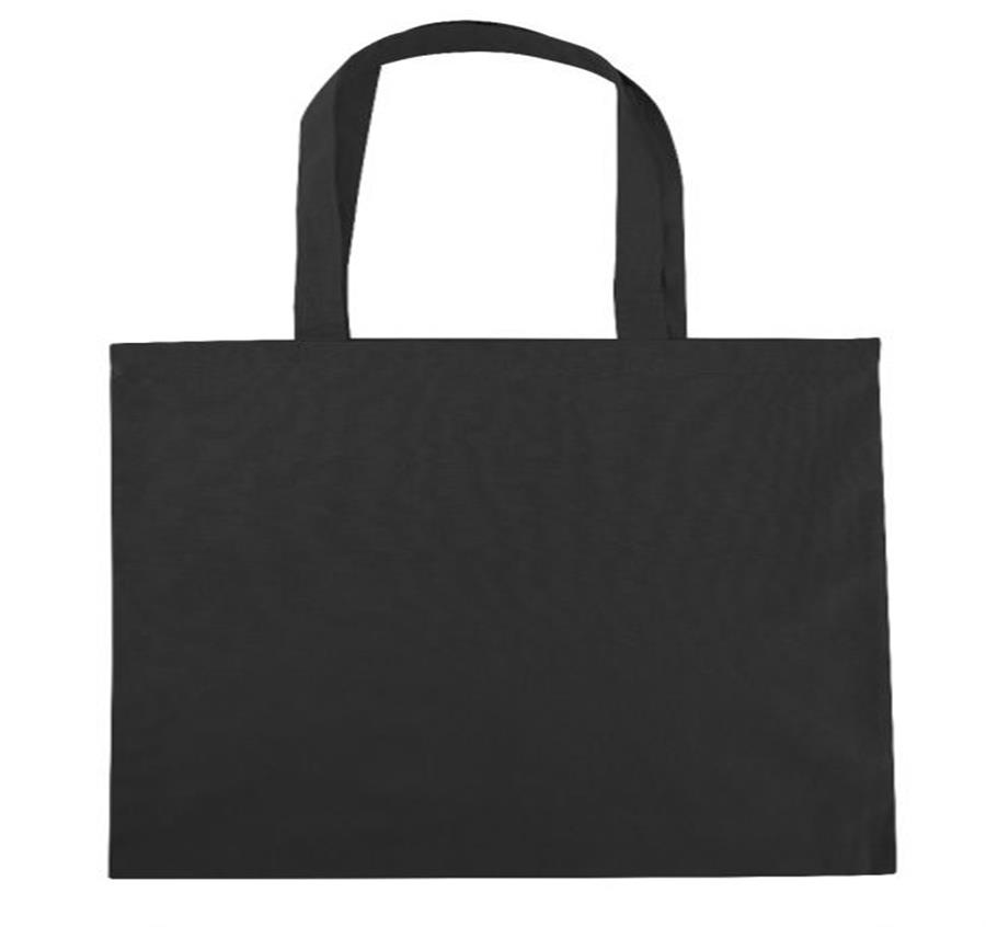 Cotton Canvas Tote Bags - Black