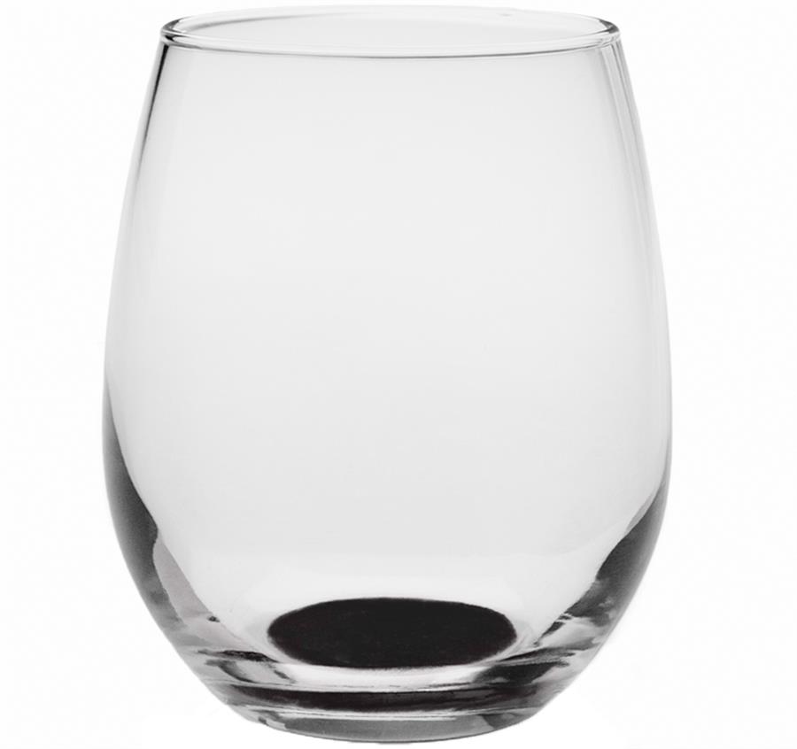 Stemless Wine Glasses - 9 oz - Black