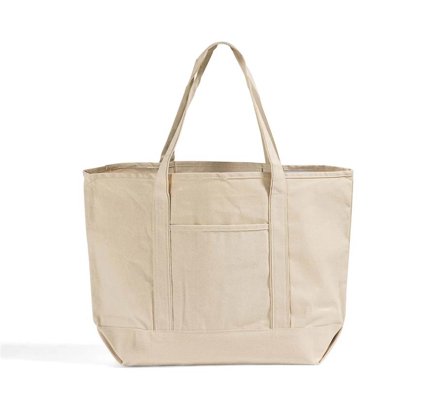 Jumbo Deluxe Canvas Tote Bag - Natural