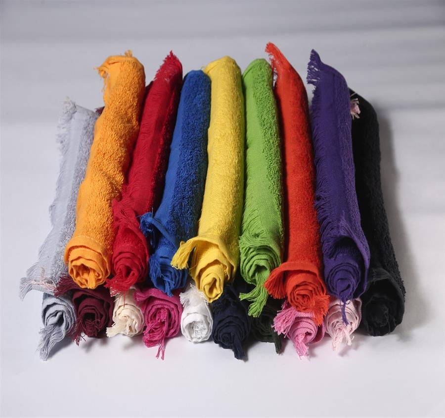 Fingertip Towel Fringed Ends
