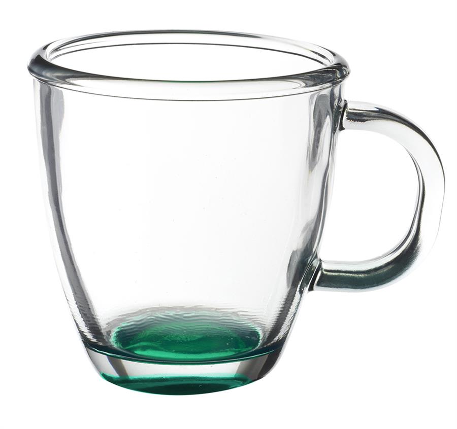 London Glass Coffee Mugs - Green