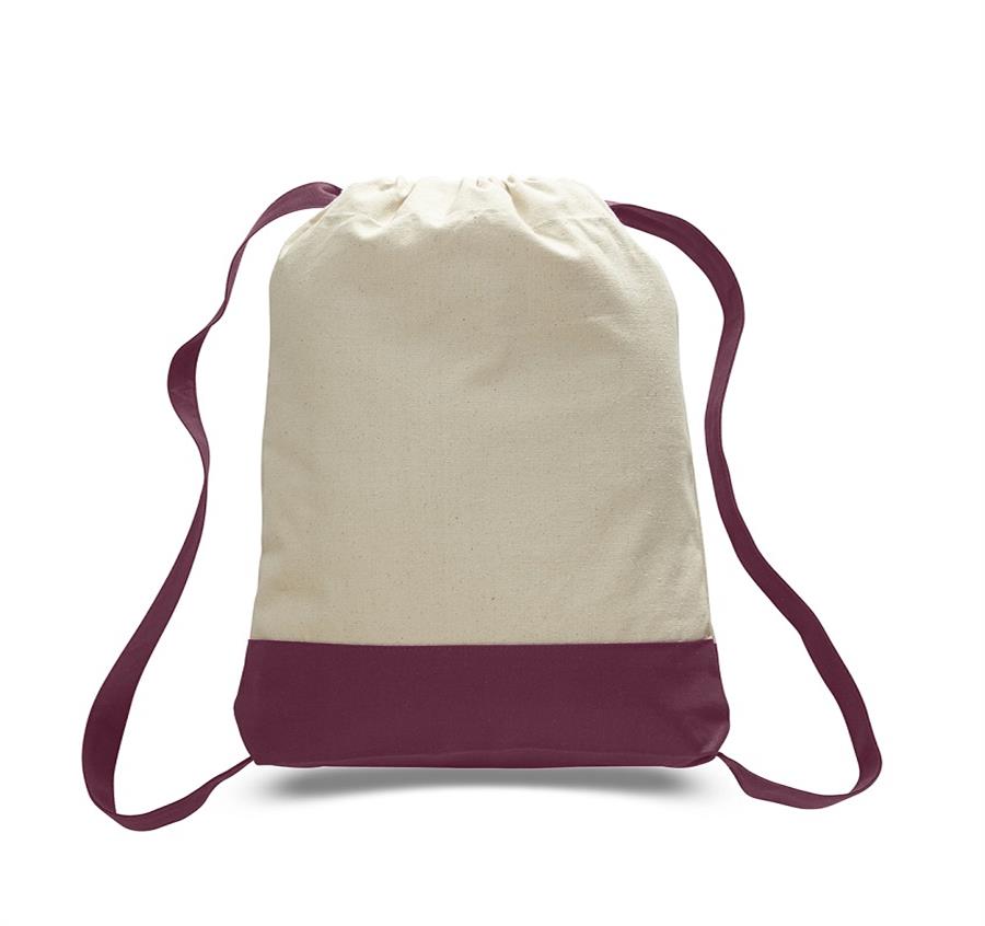 Canvas Sports Backpack - Maroon