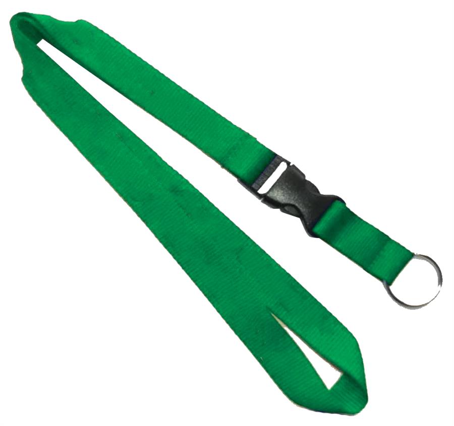 Lanyard with Detachable Buckle Release - Green
