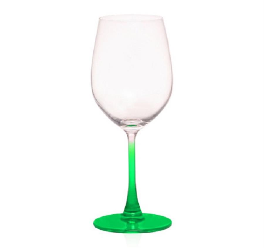 Lead Free Crystal Wine Glasses - Green