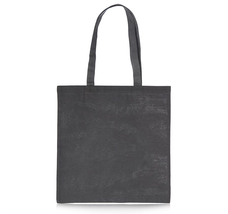 Recycled Solid Cotton Tote Bags - Grey