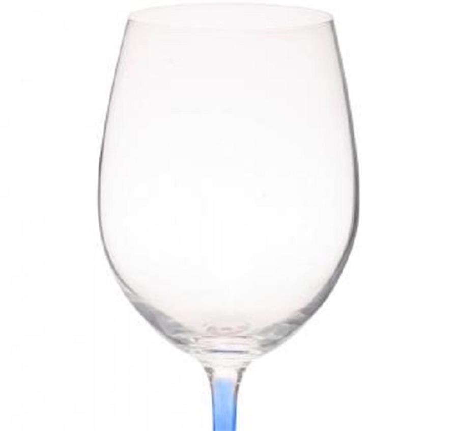 Lead Free Wine Glasses - Blue