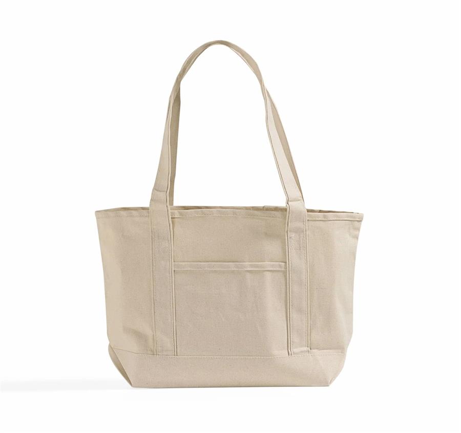Medium Deluxe Canvas Tote Bag - Natural