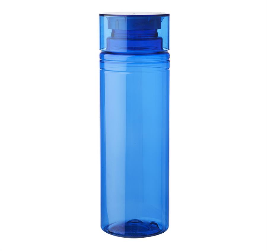 Cylindrical Plastic Water Bottles - 30 oz - Blue