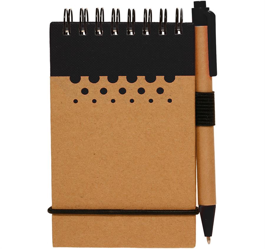 Recyclable Spiral Jotter - Black