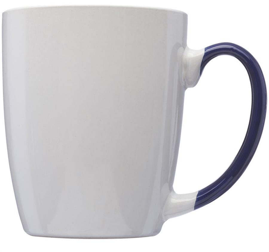 Two-Tone Personalized Coffee Mugs - 12 oz - Cobalt Blue