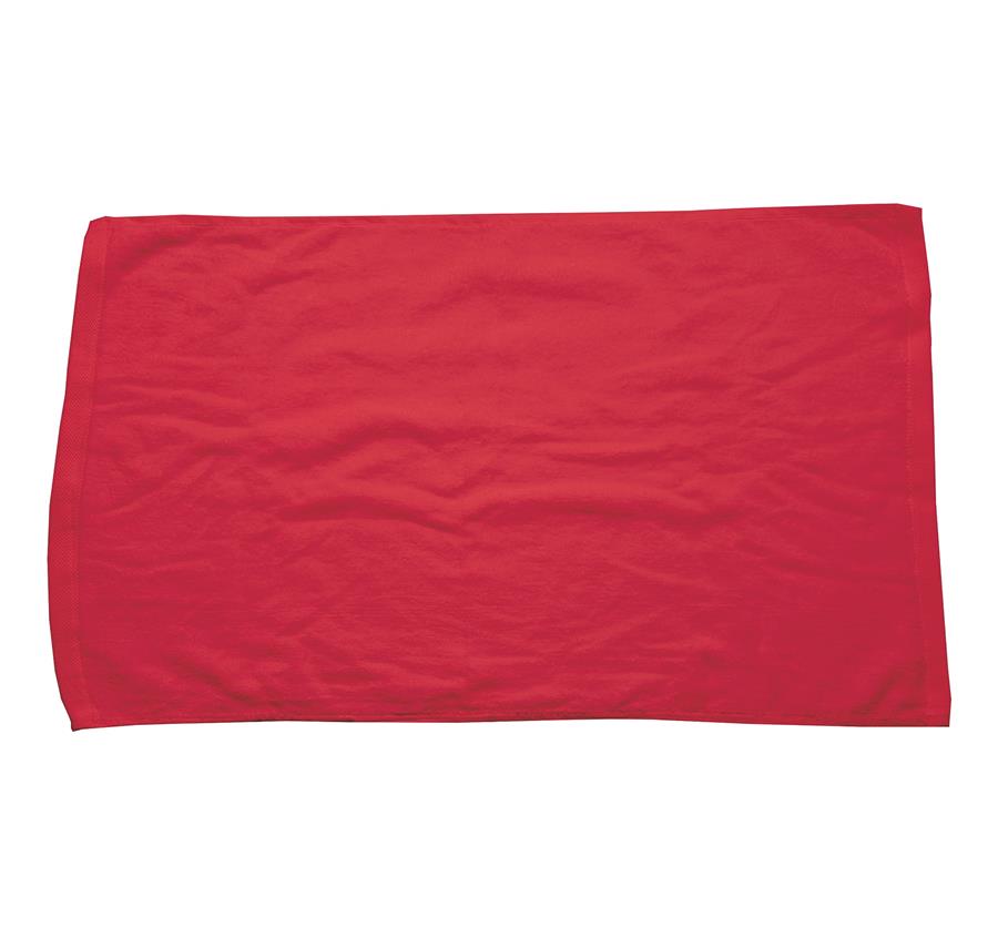 3.5 lbs/dzn Deluxed Hemmed Hand/Golf Towel - Red