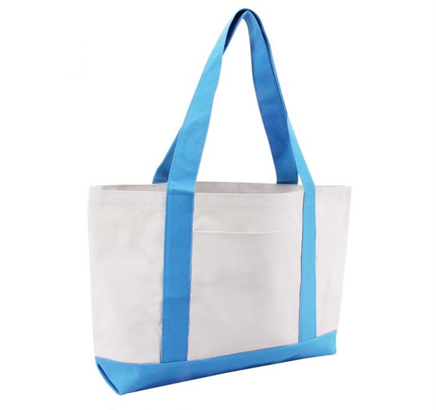 Polyester Boat Tote Bag - Light Blue