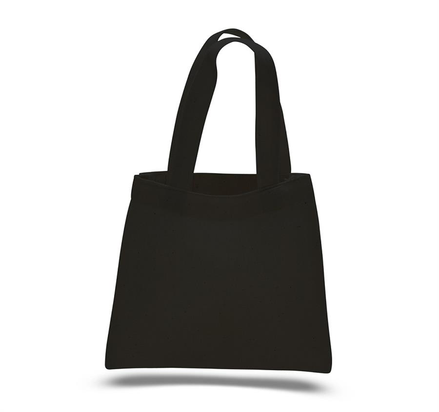 Mini Tote Bag - Cotton - Black
