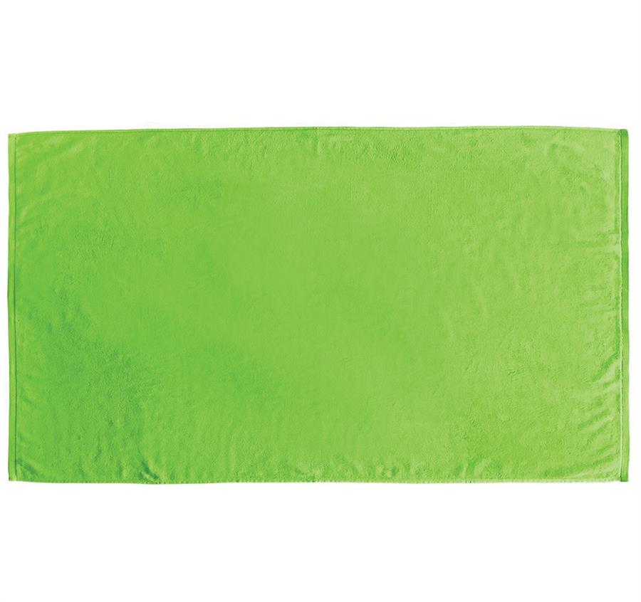 Colored Luxury Beach Towel - Lime Green