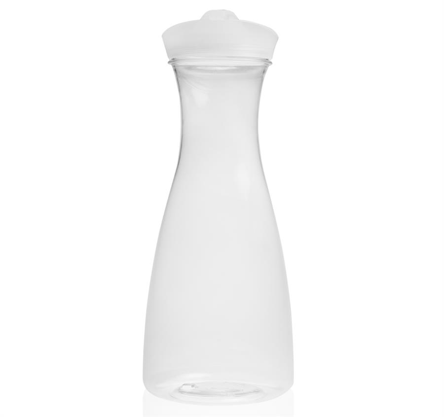 Clear Plastic Carafes with Lid 34 oz. - Clear