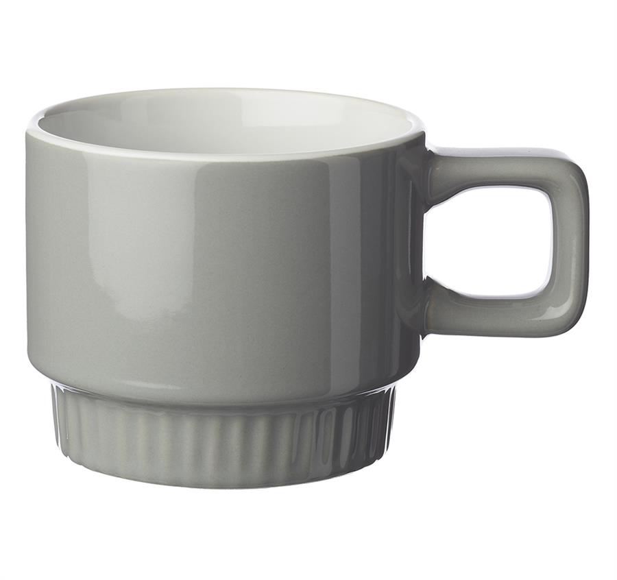 Rexburg 10 oz. Stack -N- Sip Mugs - Grey
