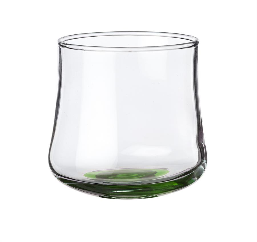 Rose Bud Stemless Glasses - Green