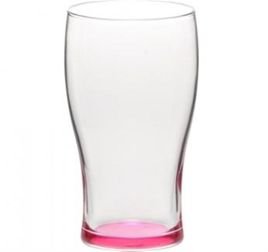 Libbey Beer Glasses - Pink