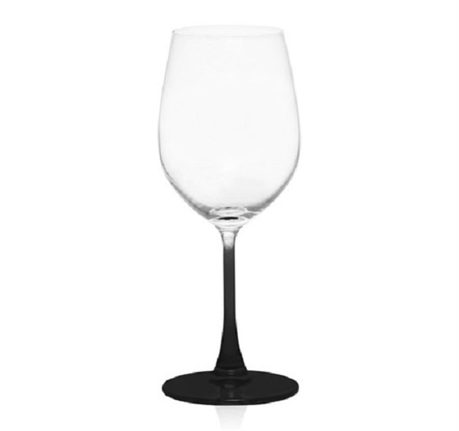 Lead Free Crystal Wine Glasses - Black