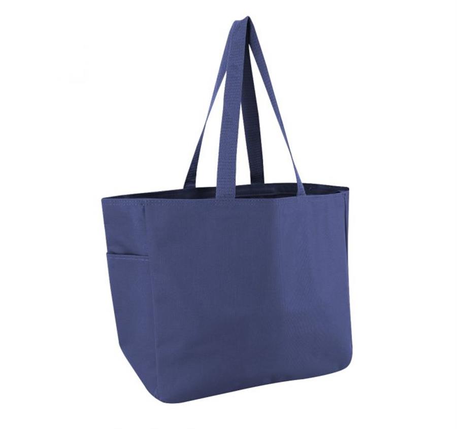 Polyester Large Tote Bag - Navy