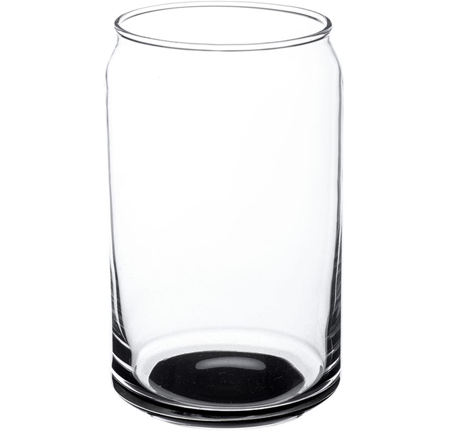 Can Shaped Beer Glasses - 16 oz - Black
