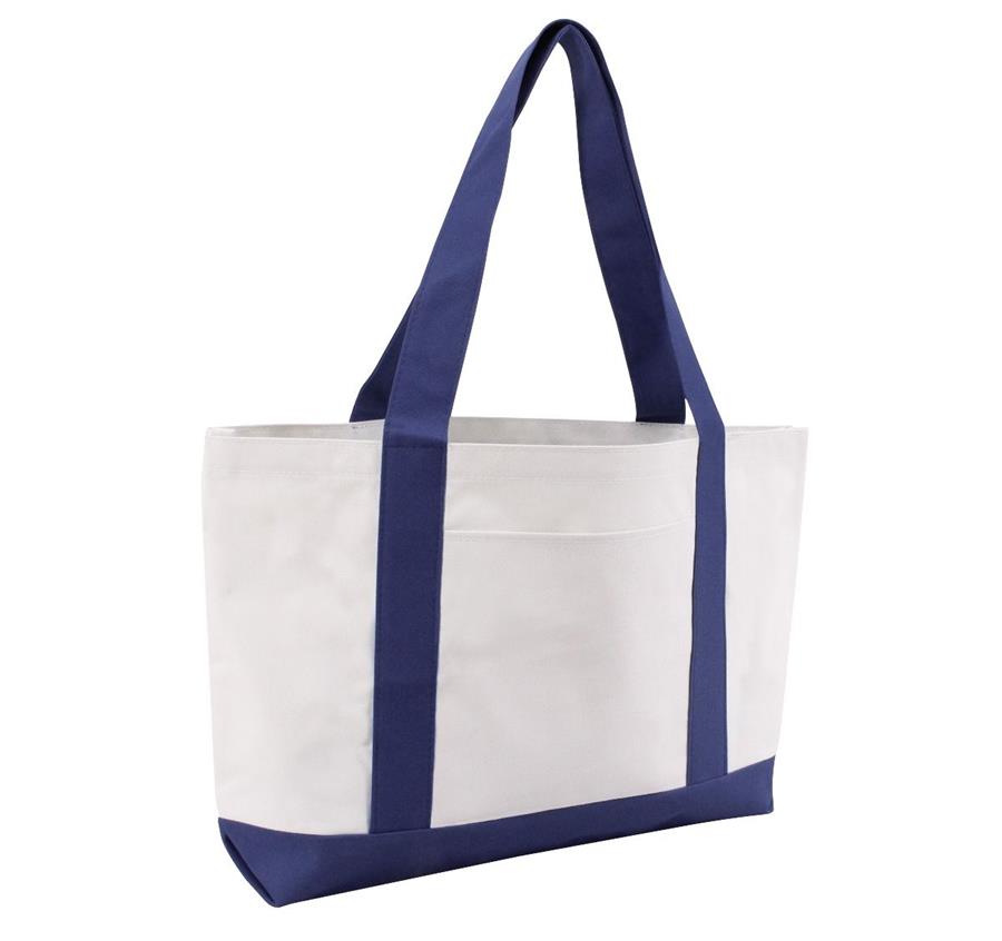 Polyester Boat Tote Bag - Navy