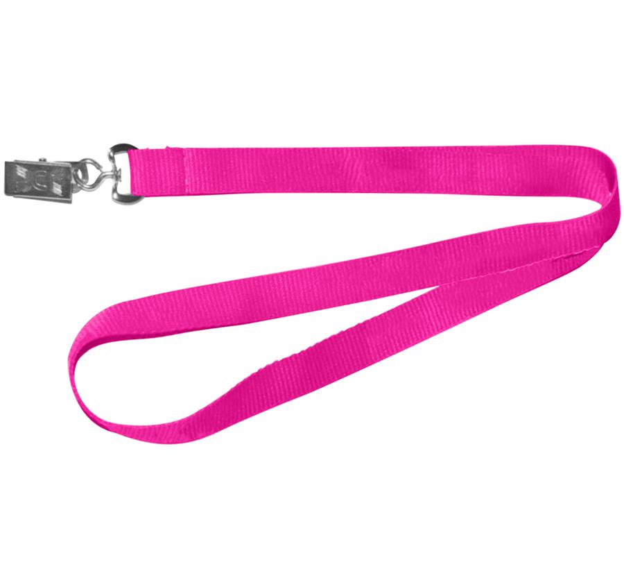 Polyester Silkscreen Lanyard - Hot Pink