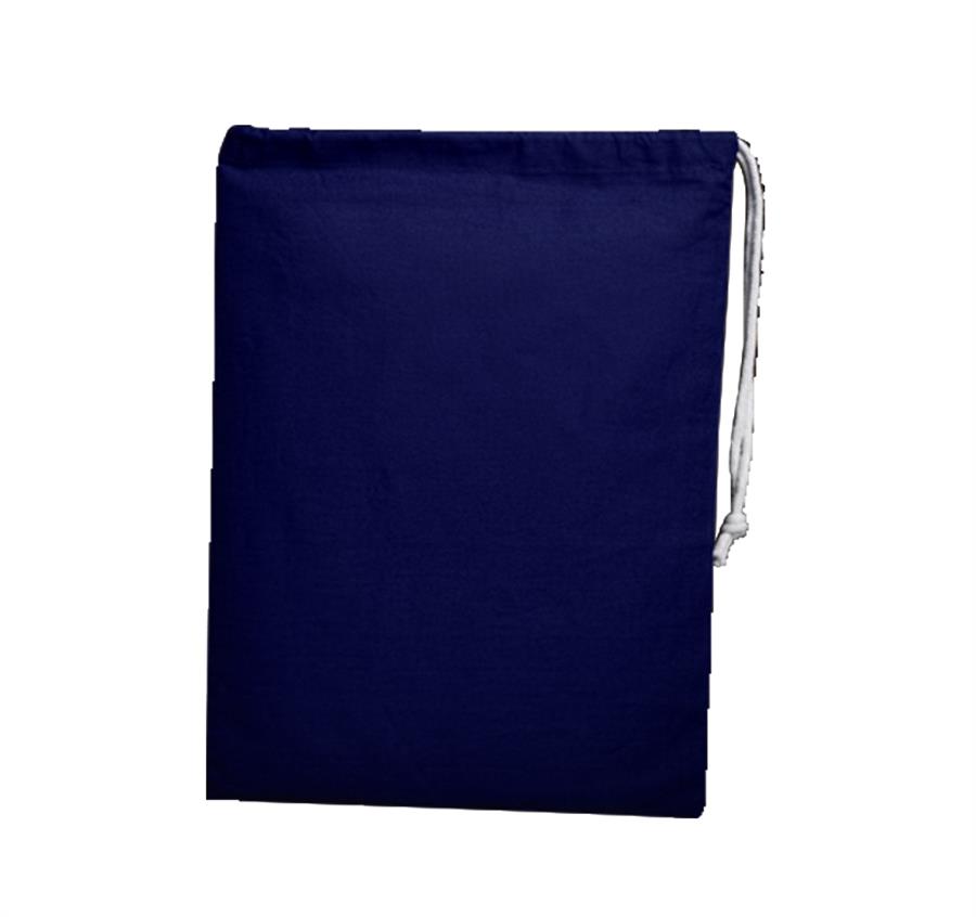 Sheeting file drawstring bag - Navy