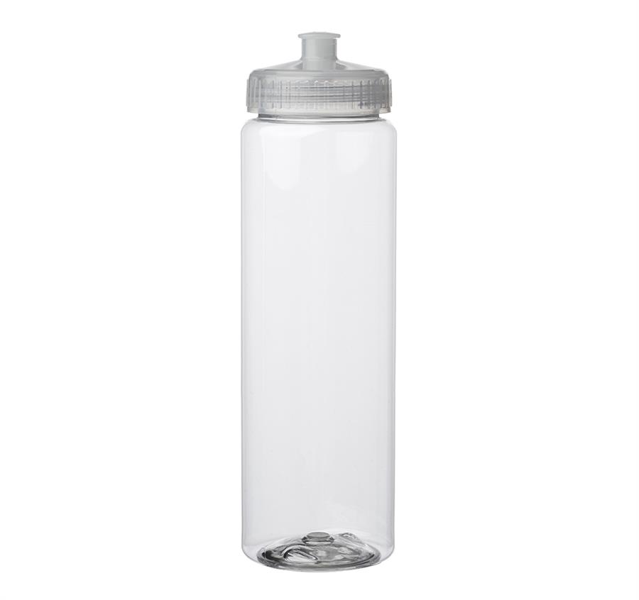 Poly-Clear Plastic Water Bottles 32 oz. - CLEAR