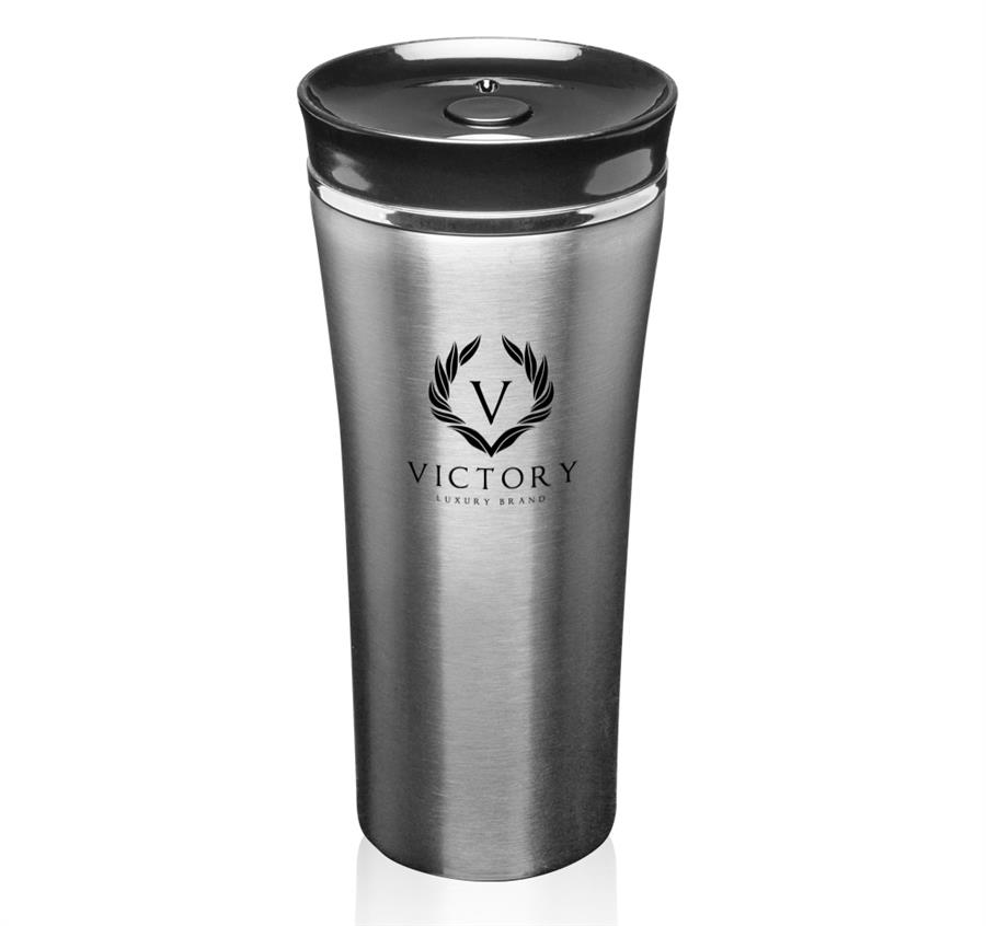 Two Tone Stainless Steel Travel Mugs 16 oz. - Smoke