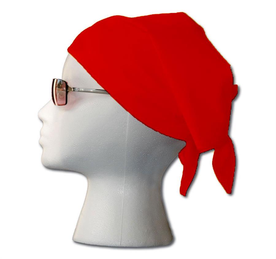 100% Cotton Premium Cotton Bandana - Red