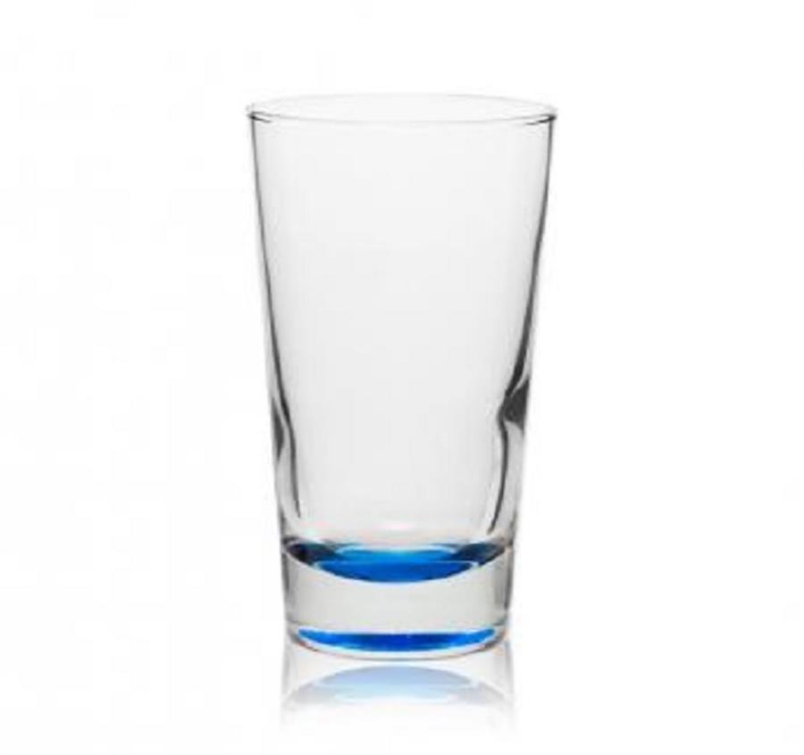 Diplomat Hi-Ball Glass - 6.5 oz - Blue