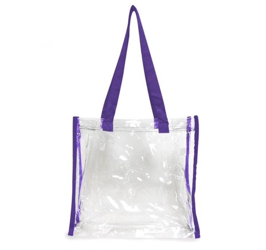 Clear Tote Bag - Purple