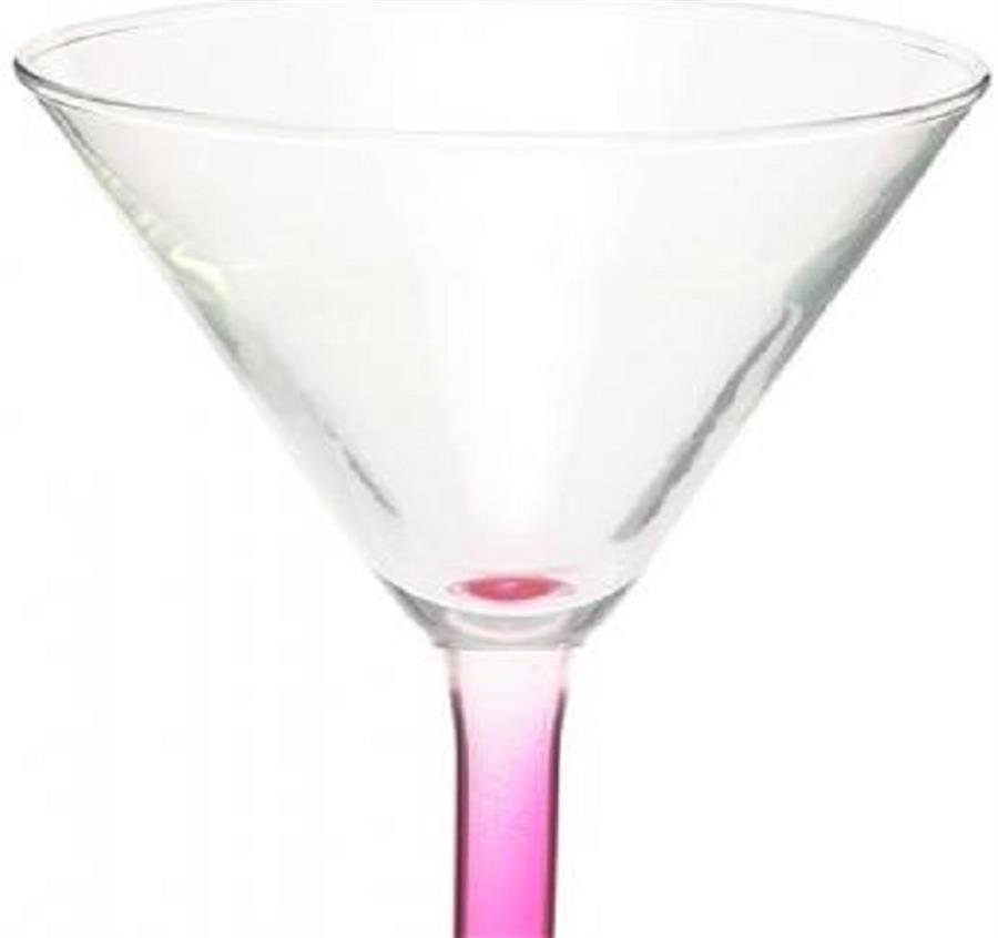 Libbey Salud Grande Wedding Martini Glasses - Pink
