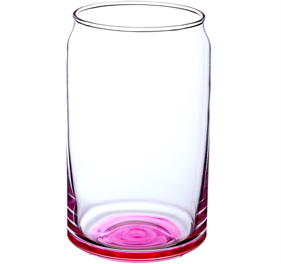 Can Shaped Beer Glasses - 16 oz - Pink
