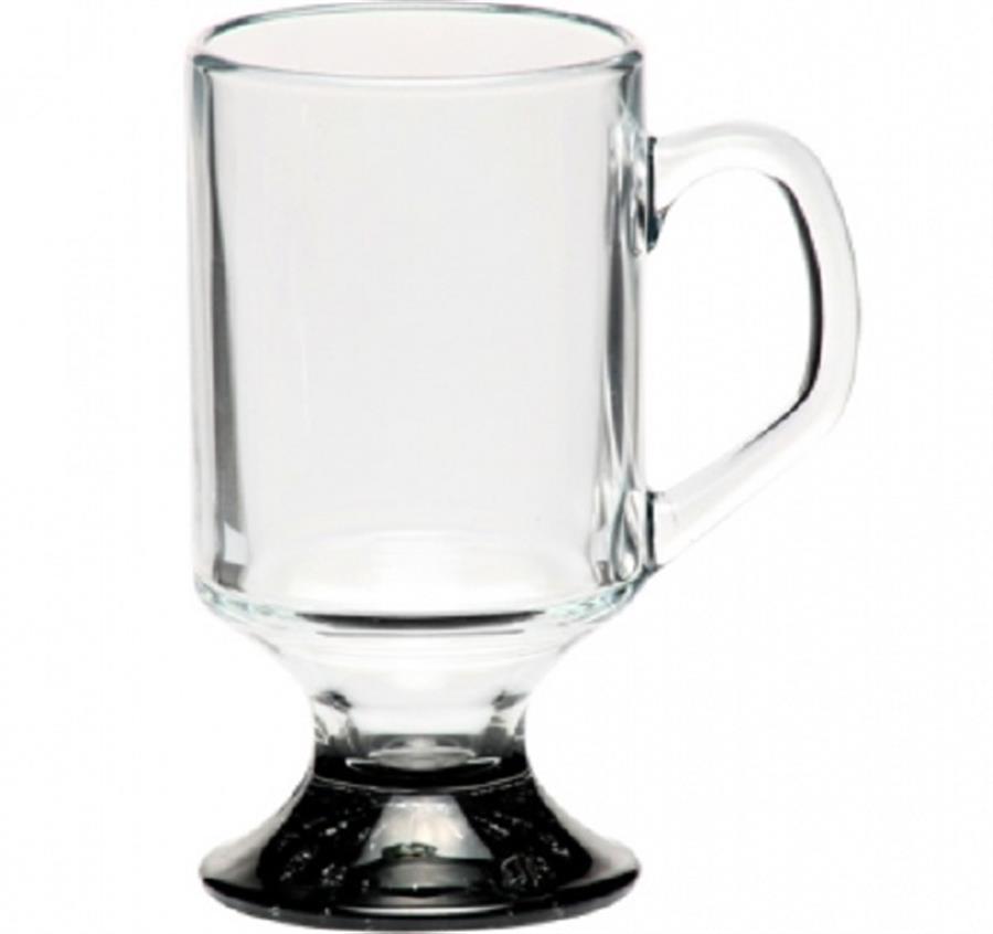 ARC Footed Sports Glass Mugs - Black