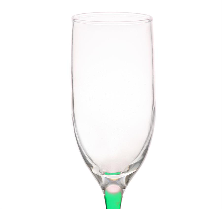 Champagne Flutes - 6.25 oz - Green