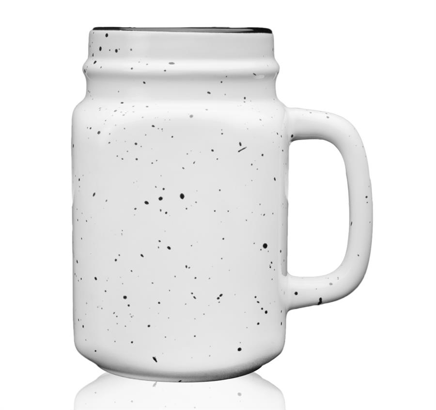 Savannah Ceramic Personalized Mason Jars 16 oz. - White