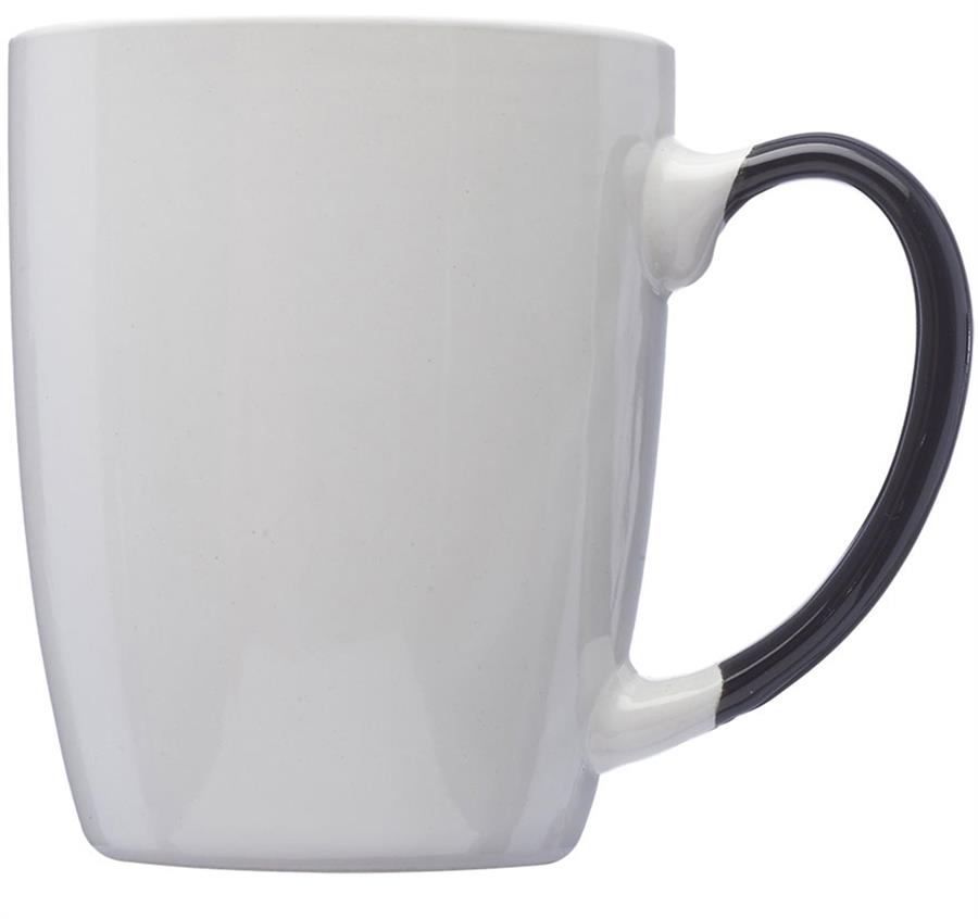 Two-Tone Personalized Coffee Mugs - 12 oz - Black