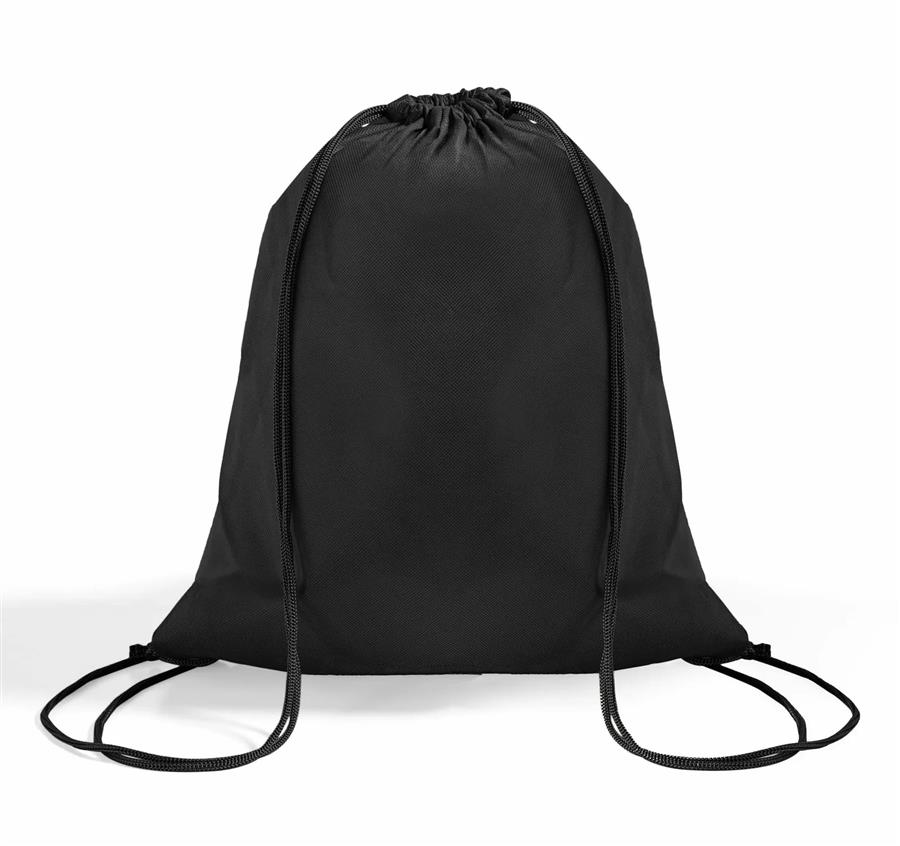 Non Woven Drawstring Backpack - Black