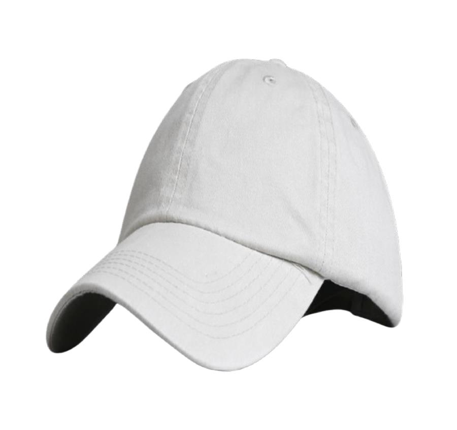 Pigment Dyed Washed Cotton Cap - Natural