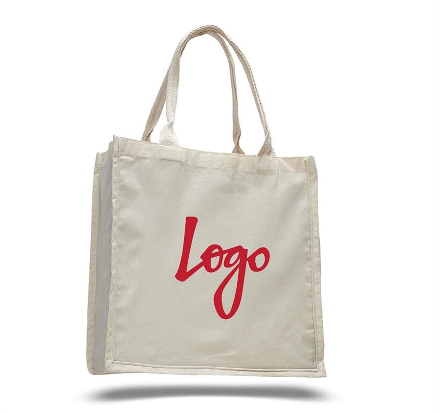 Fancy Cotton Shopper Bag - Natural