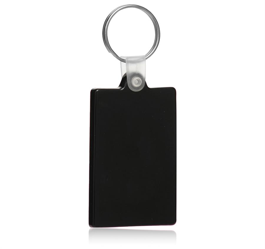 Rectangle Soft Keychain - Black