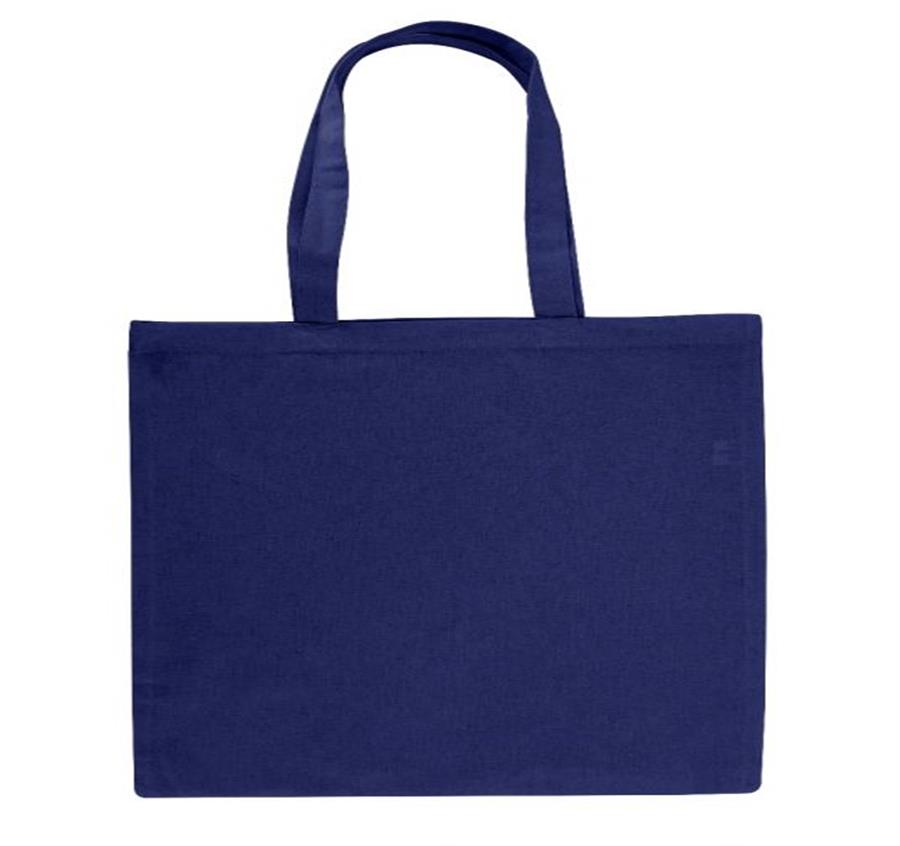6oz Cotton Canvas Tote Bag - Navy
