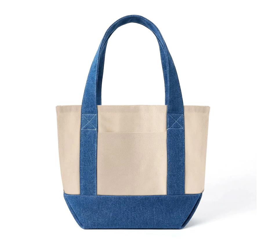Mini Iconic Denim Bag - Natural/Denim