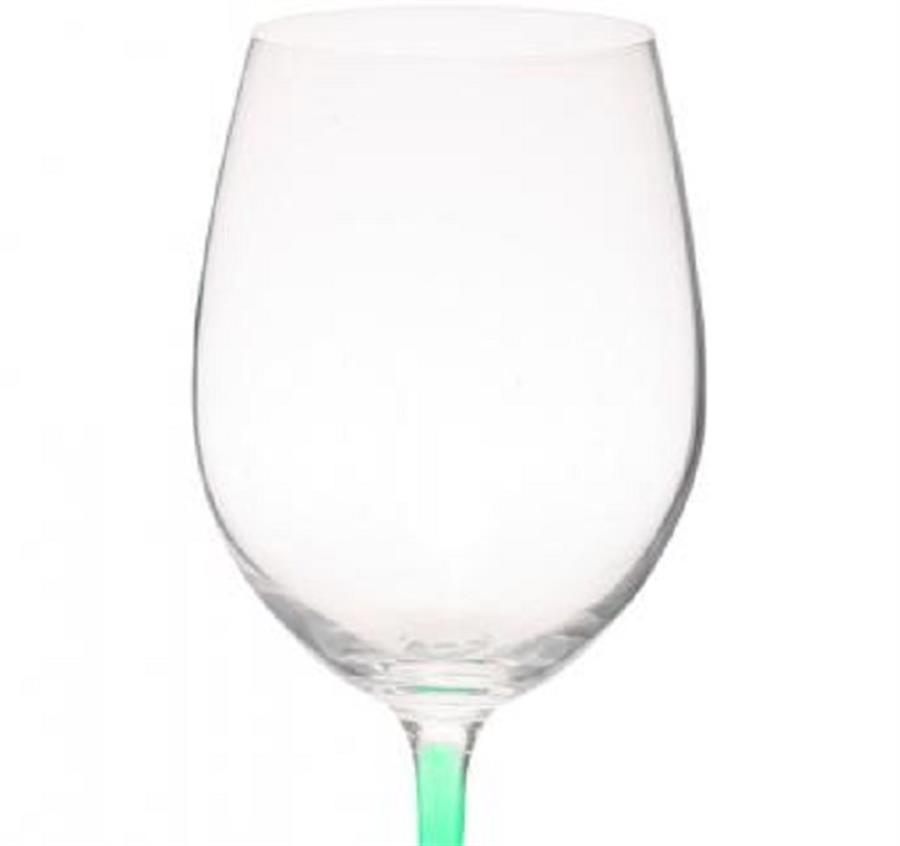 Lead Free Wine Glasses - Green