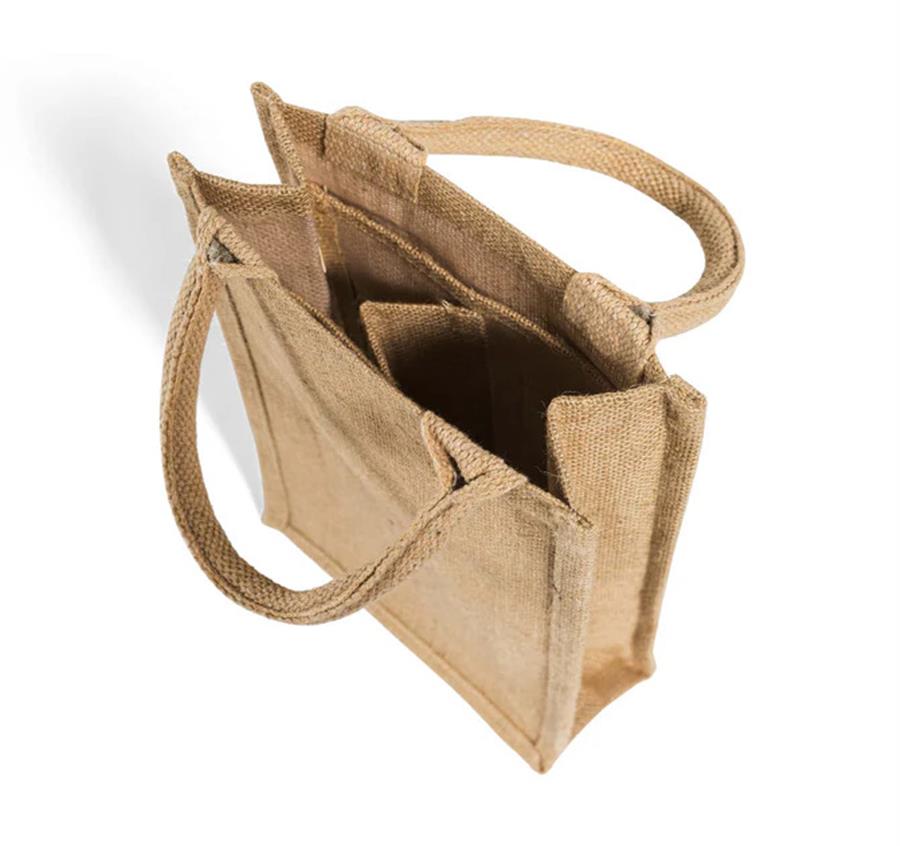 Jute Wine Bag - 2 Bottles