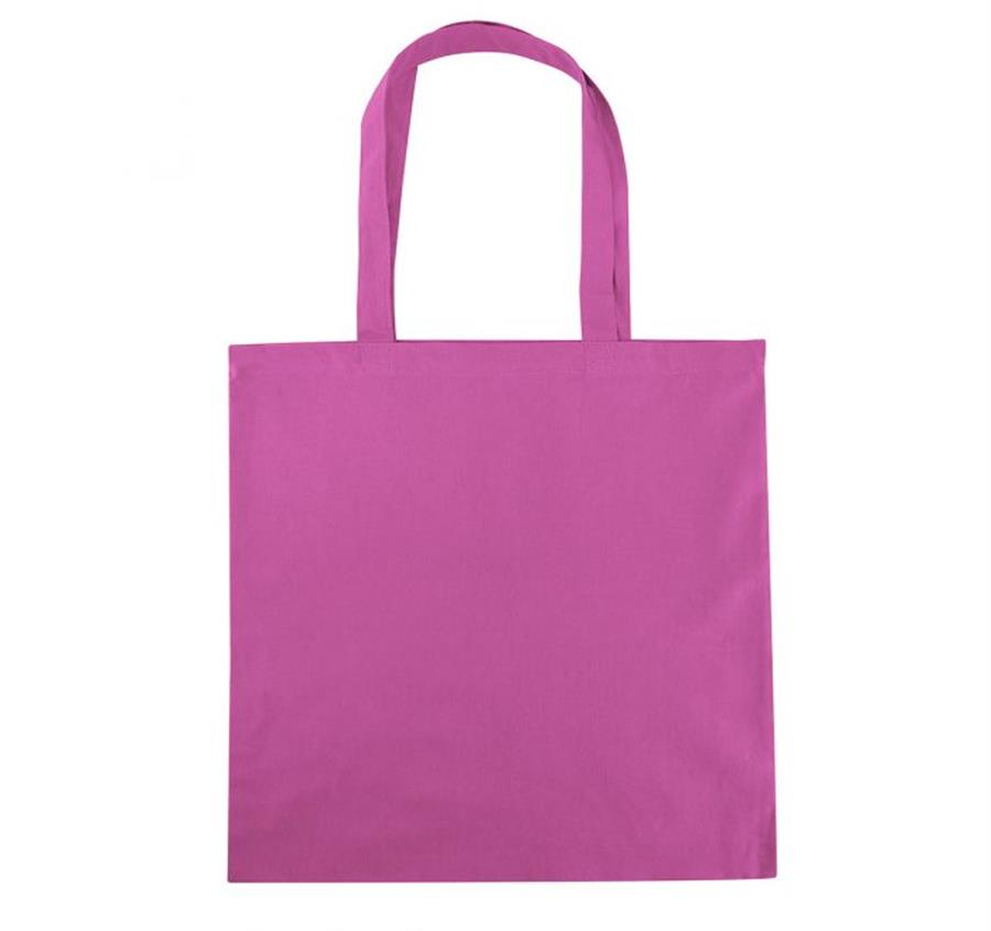 Cotton Canvas Tote Bags - Hot Pink