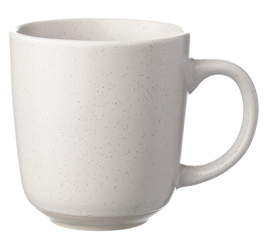 Ocean Pines Speckled Clay Bistro Mugs - 17 oz - Cream