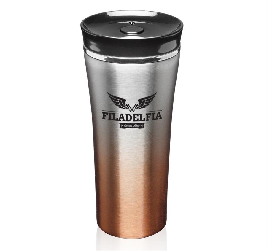 Two Tone Stainless Steel Travel Mugs 16 oz. - Copper